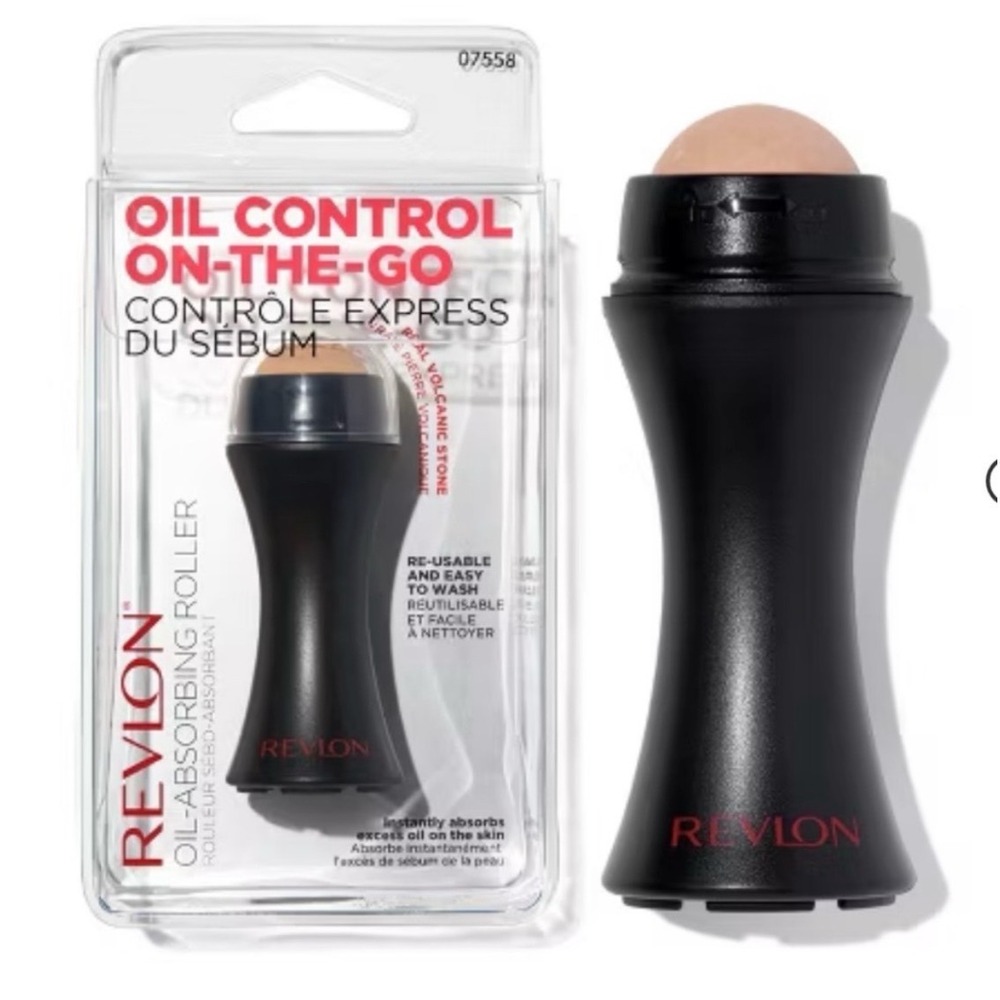 Revlon Oil-Absorbing Volcanic Face Roller Reusable Shine Control Tool 07558 New